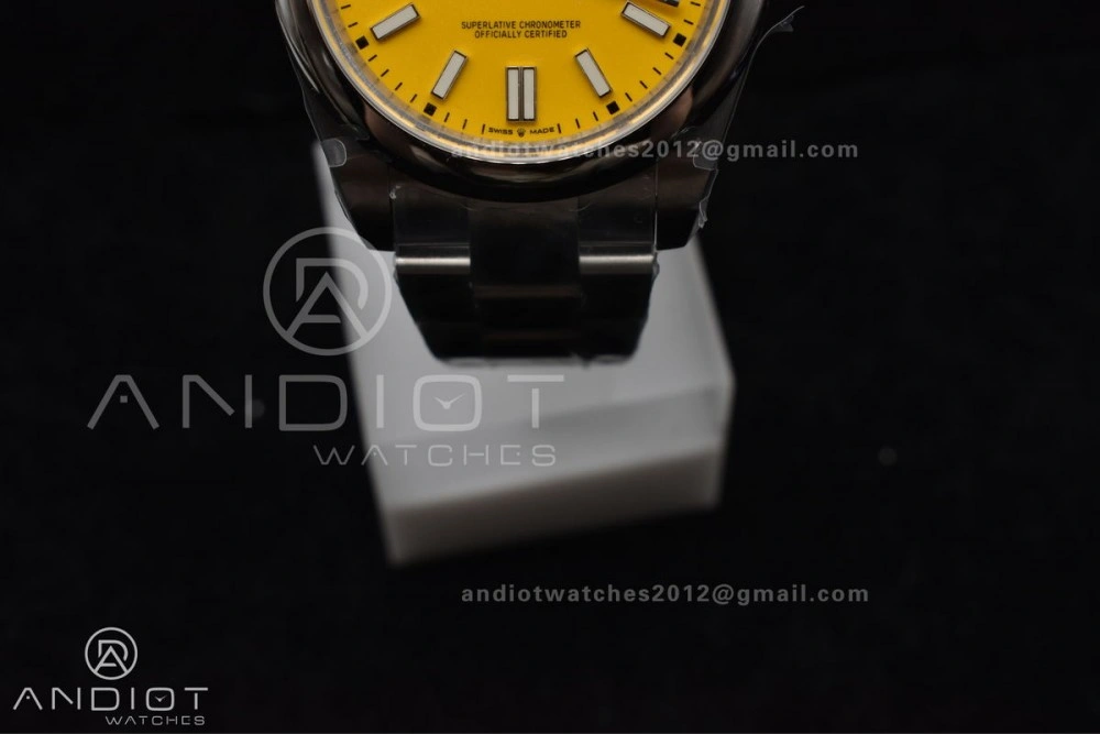 Cozy Oyster Perpetual 124300 41mm DIWF 1:1 Best Edition 904L Steel Yellow Dial A 952