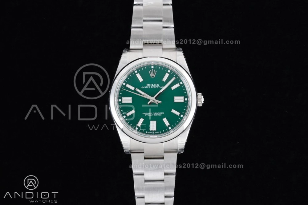 Oyster Perpetual 124300 41mm VSF 1:1 Best Edition 904L Steel Green Dial DD3230 V Affordable 945