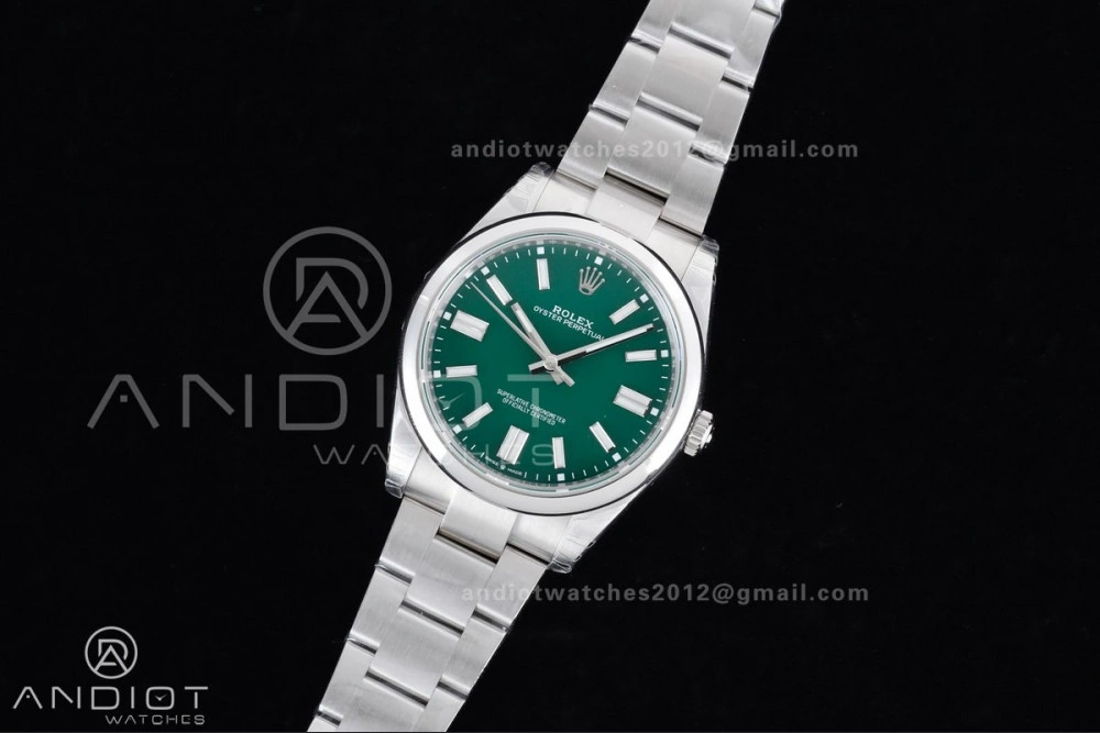 Oyster Perpetual 124300 41mm VSF 1:1 Best Edition 904L Steel Green Dial DD3230 V Affordable 945