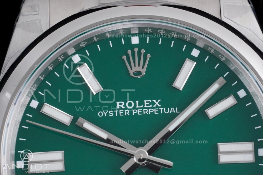 Oyster Perpetual 124300 41mm VSF 1:1 Best Edition 904L Steel Green Dial DD3230 V Affordable 945
