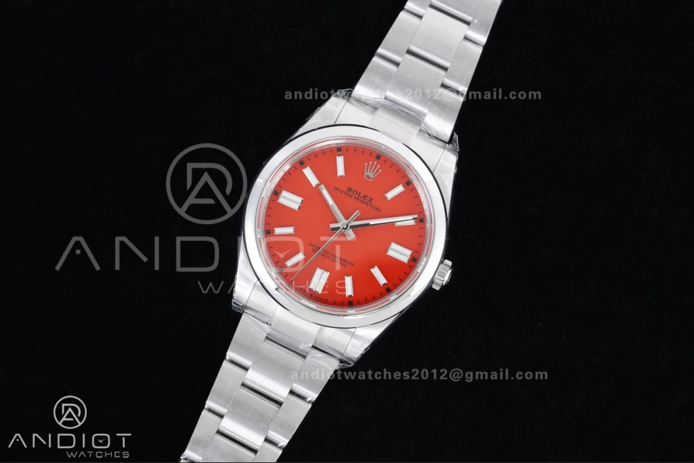 Classic Oyster Perpetual 124300 41mm VSF 1:1 Best Edition 904L Steel Red Dial DD3230 V 951
