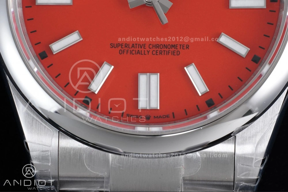 Classic Oyster Perpetual 124300 41mm VSF 1:1 Best Edition 904L Steel Red Dial DD3230 V 951