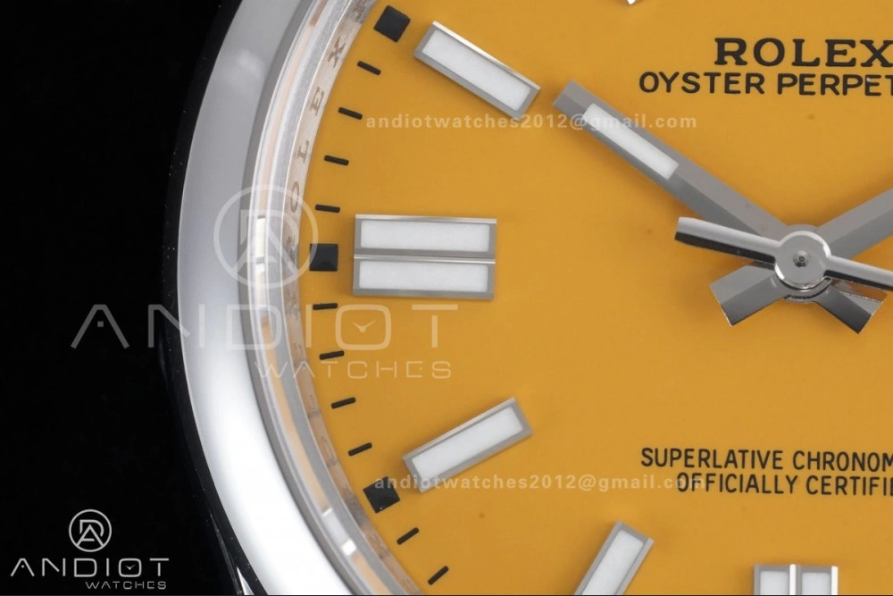MoistureWicking Oyster Perpetual 124300 41mm VSF 1:1 Best Edition 904L Steel Yellow Dial DD3230 V 953