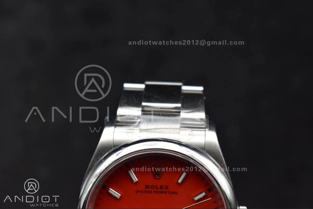 Popular Oyster Perpetual 126000 36mm Clean 1:1 Best Edition 904L Steel Red Dial VR 956