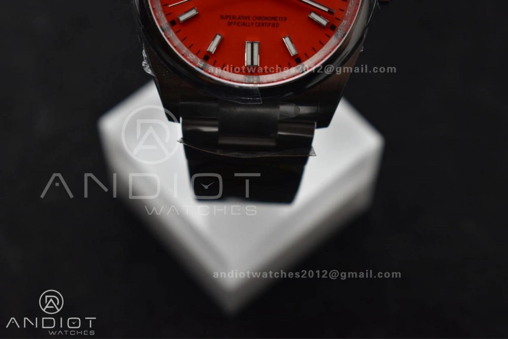 Popular Oyster Perpetual 126000 36mm Clean 1:1 Best Edition 904L Steel Red Dial VR 956