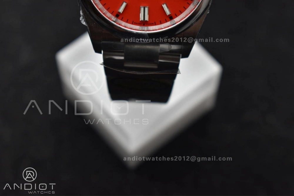 Popular Oyster Perpetual 126000 36mm Clean 1:1 Best Edition 904L Steel Red Dial VR 956