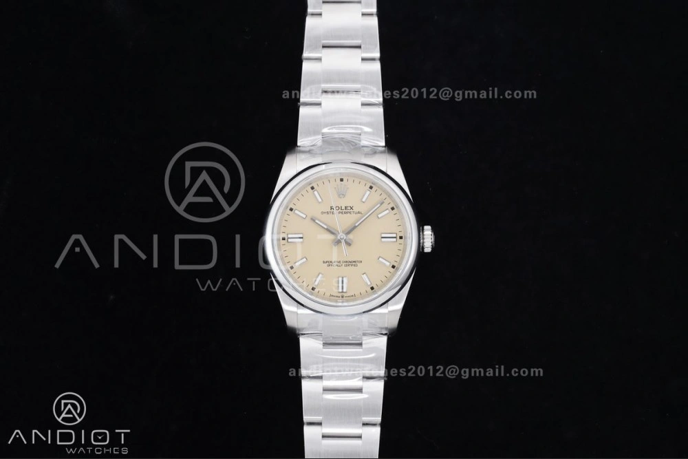 Oyster Perpetual 126000 36mm KRF 1:1 Best Edition 904L Steel Beige Dial VR BestValue 957