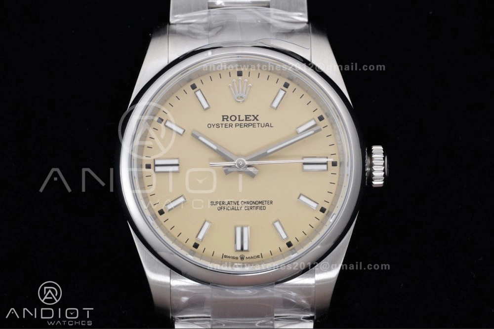 Oyster Perpetual 126000 36mm KRF 1:1 Best Edition 904L Steel Beige Dial VR BestValue 957