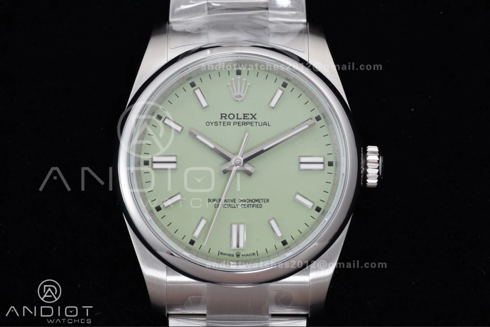 Oyster Perpetual 126000 36mm KRF 1:1 Best Edition 904L Steel Pistachio Dial VR OdorResistant 966