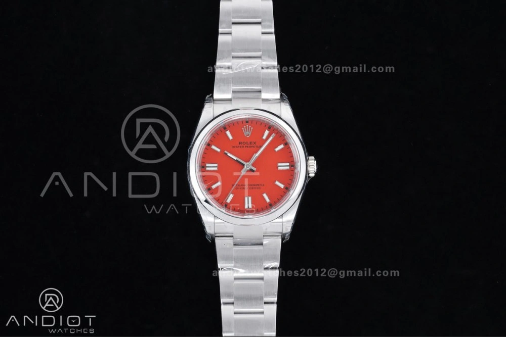 Oyster Perpetual 126000 36mm VSF 1:1 Best Edition 904L Steel Red Dial DD3230 V FlexibleFit 970