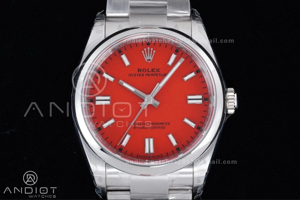 Oyster Perpetual 126000 36mm VSF 1:1 Best Edition 904L Steel Red Dial DD3230 V FlexibleFit 970