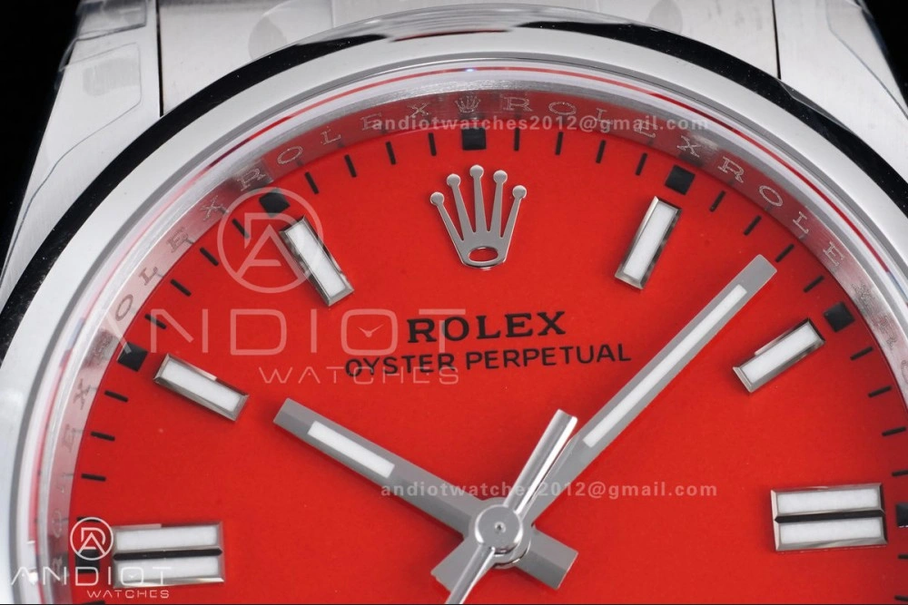 Oyster Perpetual 126000 36mm VSF 1:1 Best Edition 904L Steel Red Dial DD3230 V FlexibleFit 970