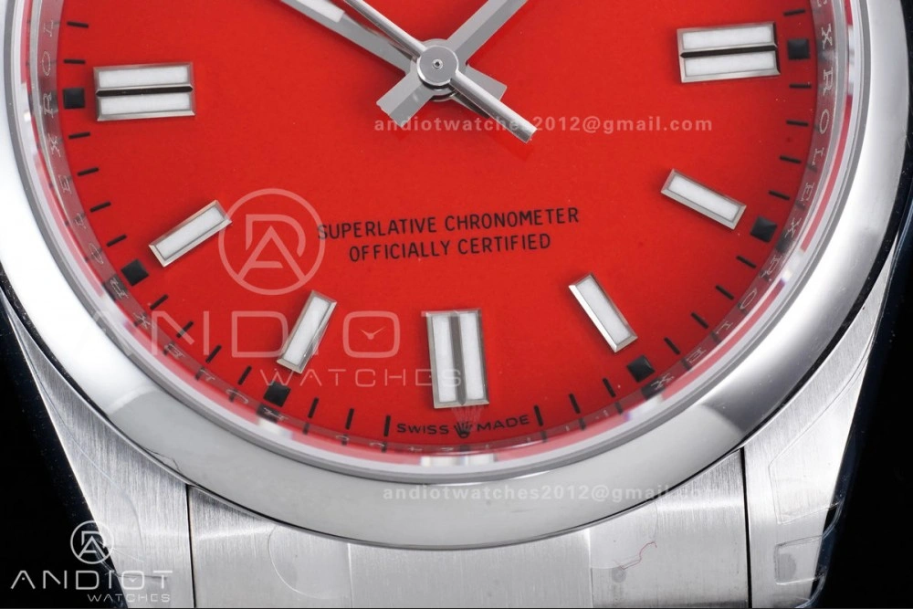 Oyster Perpetual 126000 36mm VSF 1:1 Best Edition 904L Steel Red Dial DD3230 V FlexibleFit 970