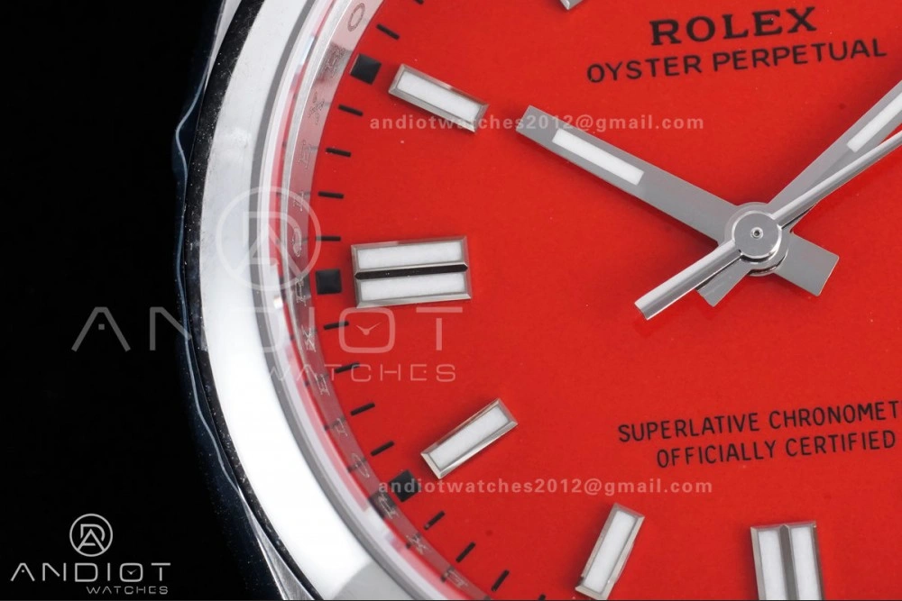 Oyster Perpetual 126000 36mm VSF 1:1 Best Edition 904L Steel Red Dial DD3230 V FlexibleFit 970