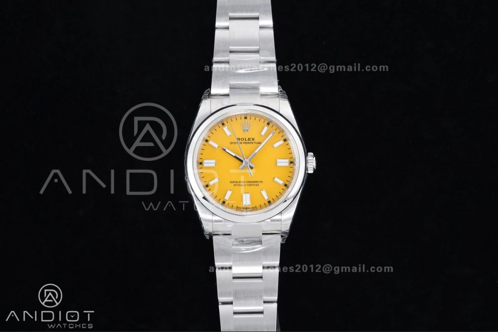 Oyster Perpetual 126000 36mm VSF 1:1 Best Edition 904L Steel Yellow Dial DD3230 V Resilient 973