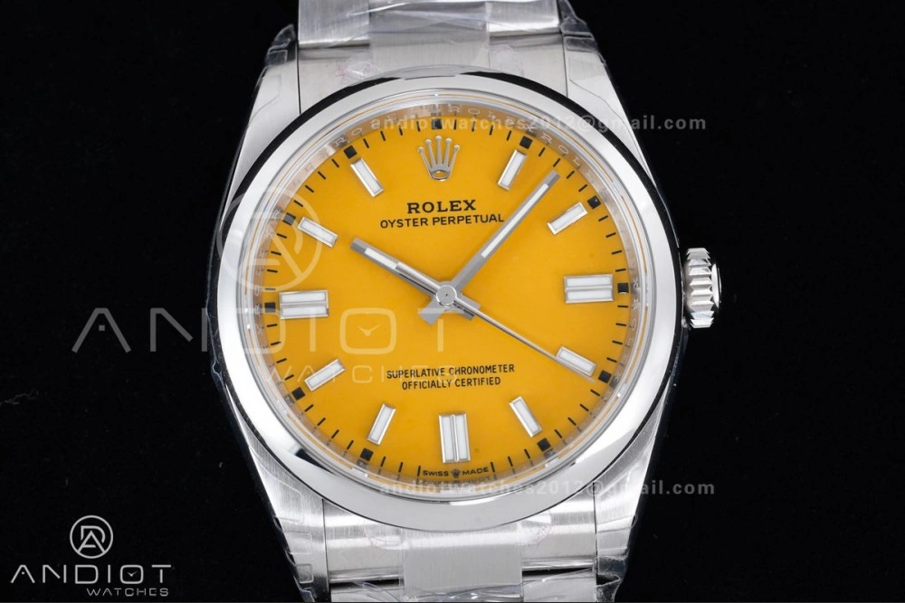 Oyster Perpetual 126000 36mm VSF 1:1 Best Edition 904L Steel Yellow Dial DD3230 V Resilient 973