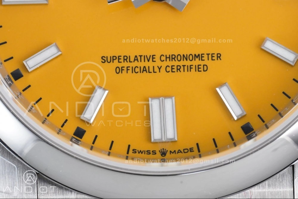 Oyster Perpetual 126000 36mm VSF 1:1 Best Edition 904L Steel Yellow Dial DD3230 V Resilient 973