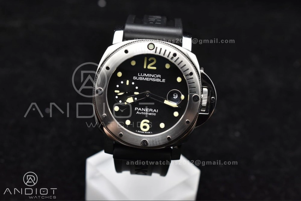 TechFriendly PAM1024 VSF 1:1 Best Edition Black Dial On SS with Black Rubber Strap P.9001 Clone 342