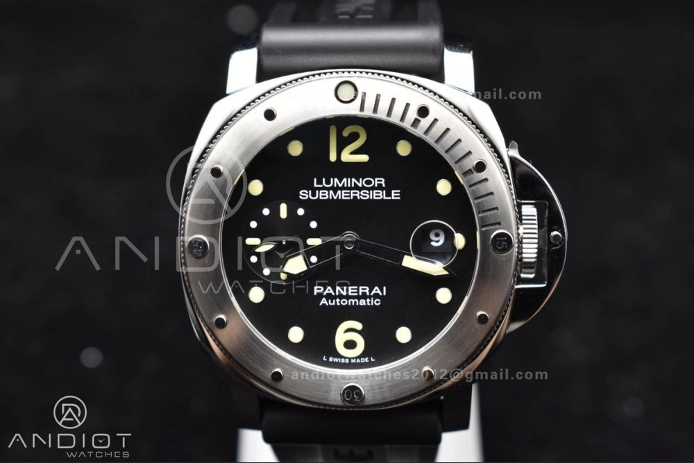 TechFriendly PAM1024 VSF 1:1 Best Edition Black Dial On SS with Black Rubber Strap P.9001 Clone 342