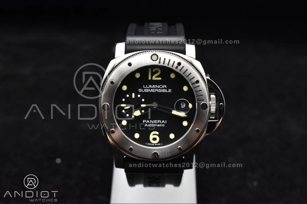 TechFriendly PAM1024 VSF 1:1 Best Edition Black Dial On SS with Black Rubber Strap P.9001 Clone 342