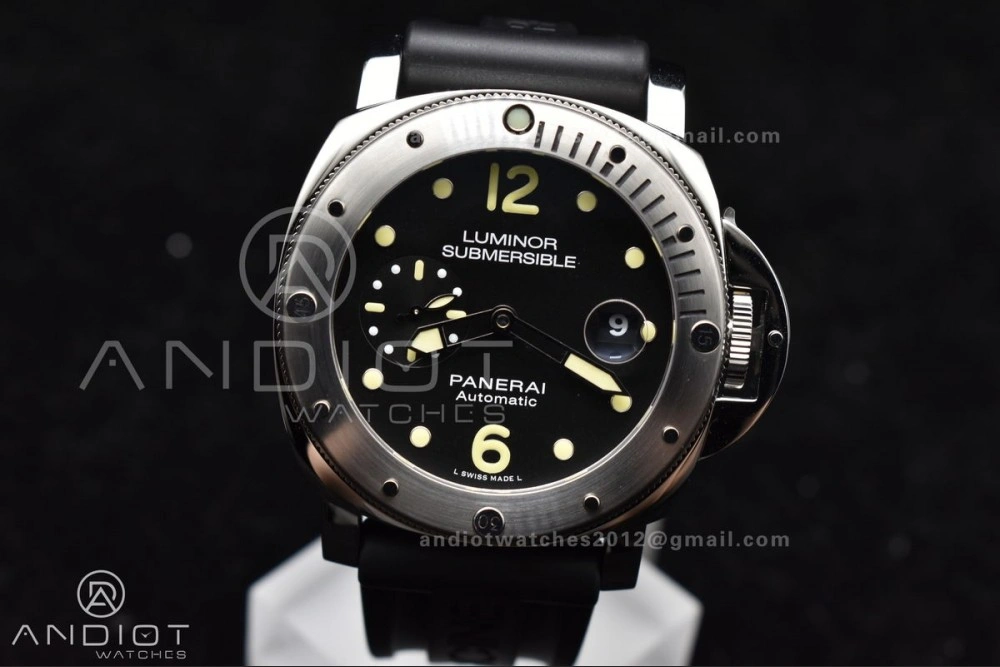 TechFriendly PAM1024 VSF 1:1 Best Edition Black Dial On SS with Black Rubber Strap P.9001 Clone 342