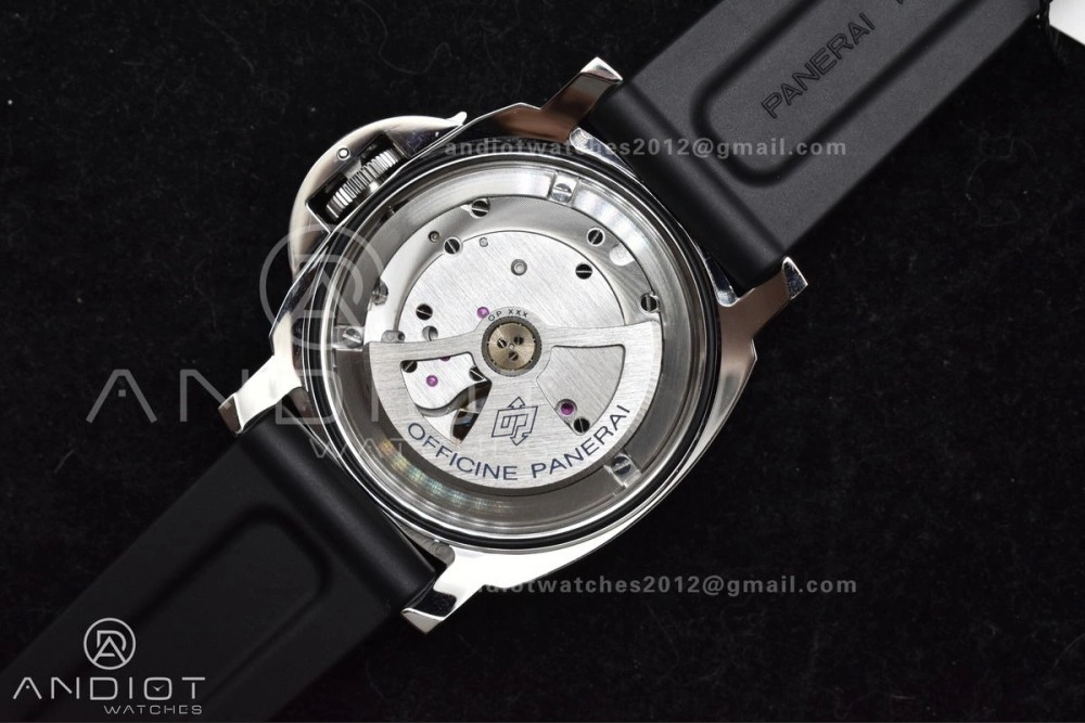 TechFriendly PAM1024 VSF 1:1 Best Edition Black Dial On SS with Black Rubber Strap P.9001 Clone 342