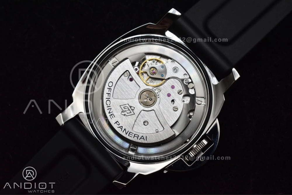 TechFriendly PAM1024 VSF 1:1 Best Edition Black Dial On SS with Black Rubber Strap P.9001 Clone 342