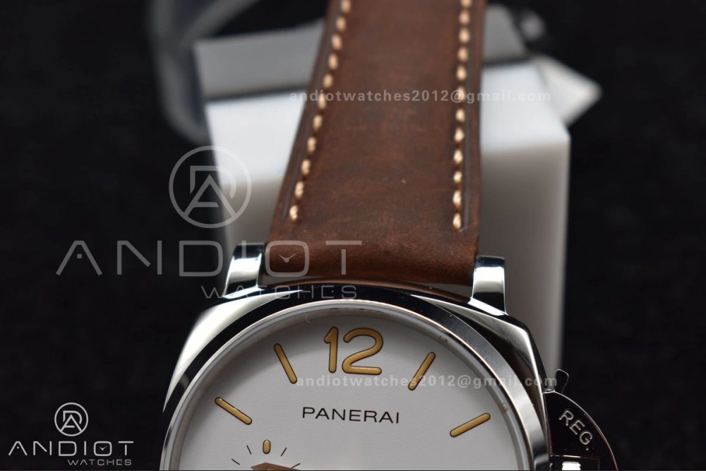 PAM1046 Luminor Due VSF Best Edition White Dial on Brown Asso Strap AXXXIV Colorful 341
