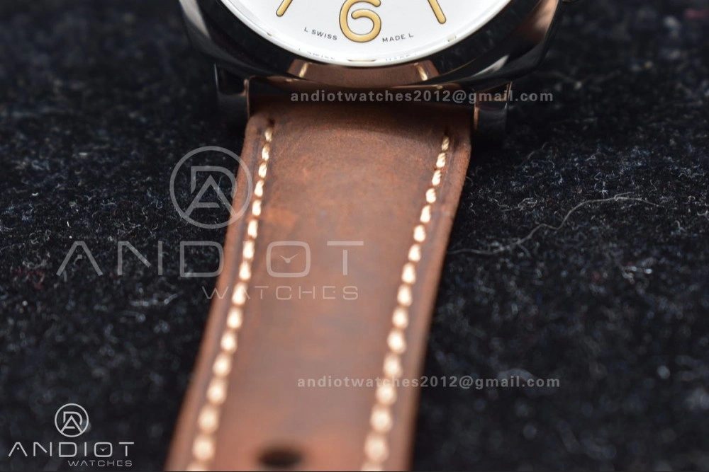 PAM1046 Luminor Due VSF Best Edition White Dial on Brown Asso Strap AXXXIV Colorful 341