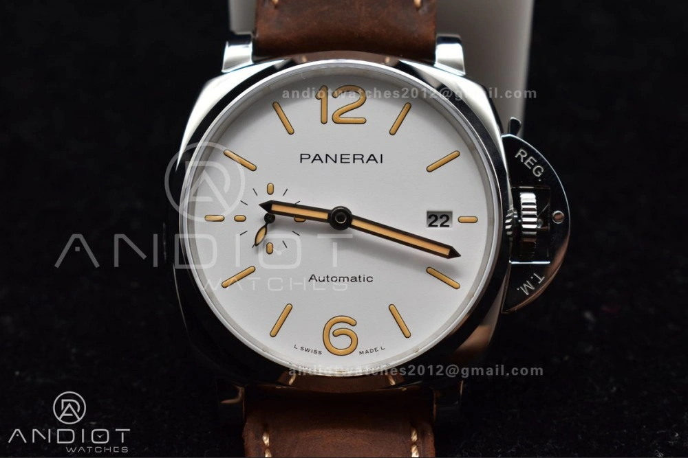 PAM1046 Luminor Due VSF Best Edition White Dial on Brown Asso Strap AXXXIV Colorful 341