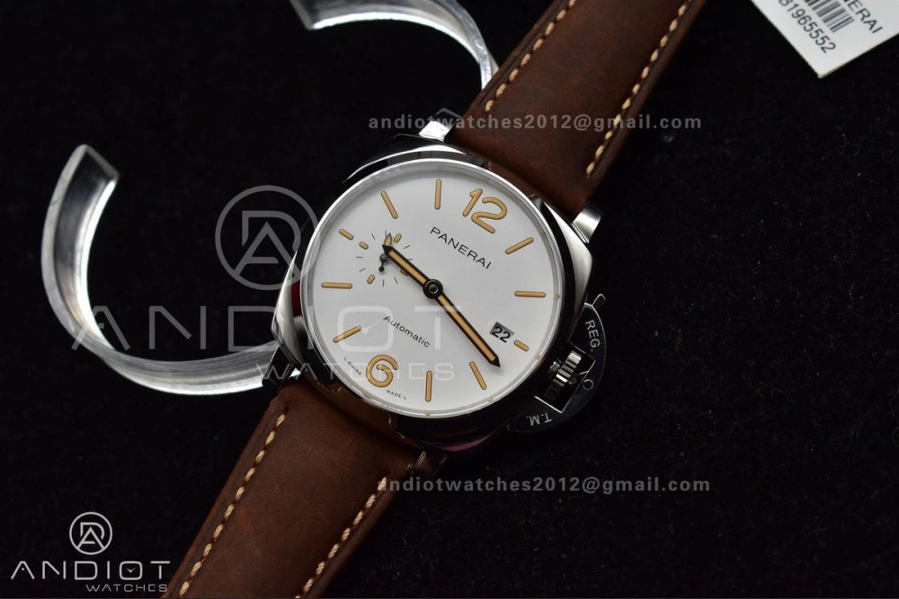 PAM1046 Luminor Due VSF Best Edition White Dial on Brown Asso Strap AXXXIV Colorful 341