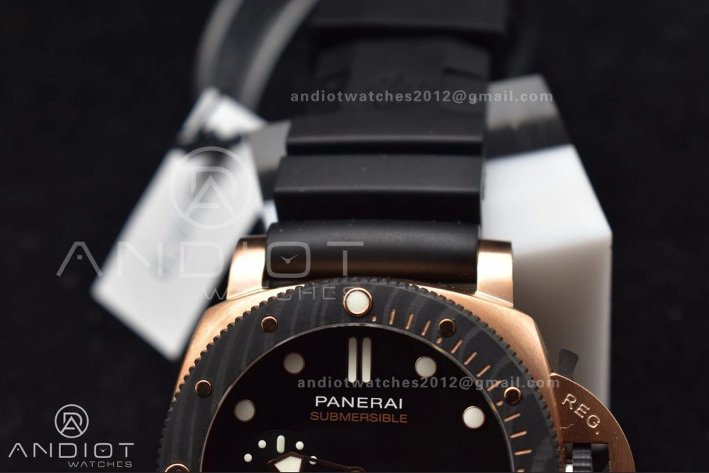 PAM1070 W SBF 1:1 Best Edition Black Dial on Black Rubber Strap P Unisex 434