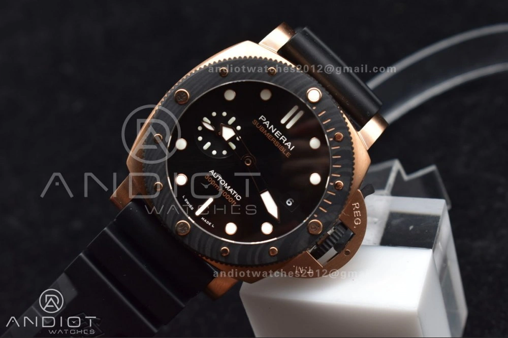 PAM1070 W SBF 1:1 Best Edition Black Dial on Black Rubber Strap P Unisex 434