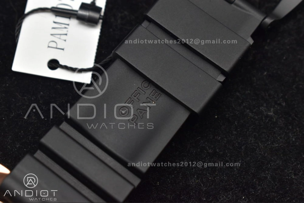 PAM1070 W SBF 1:1 Best Edition Black Dial on Black Rubber Strap P Unisex 434