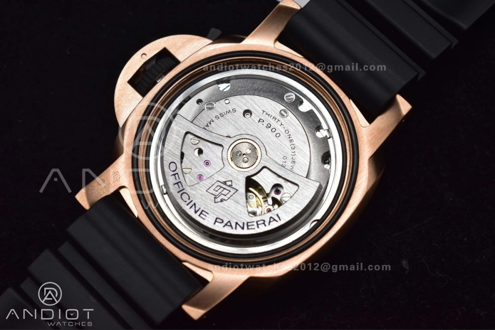 PAM1070 W SBF 1:1 Best Edition Black Dial on Black Rubber Strap P Unisex 434