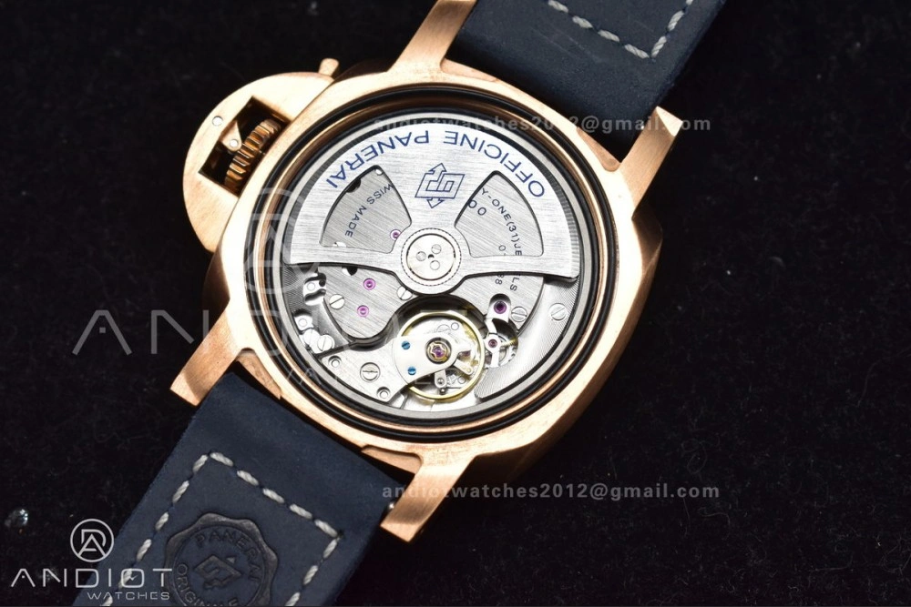 Versatile PAM1074 W Bronzo VSF 1:1 Best Edition Blue Dial on Blue Calfskin Strap P.900 Clone 331