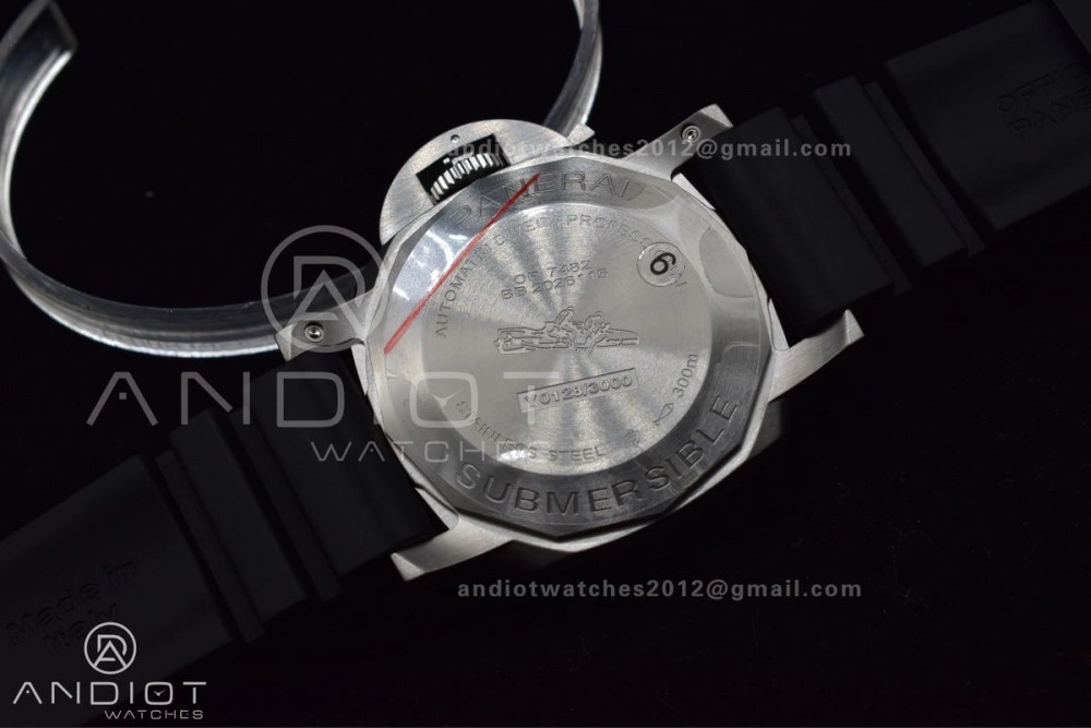 Sleek PAM1229 Y SBF 1:1 Best Edition Black Dial on Black Rubber Strap P 323