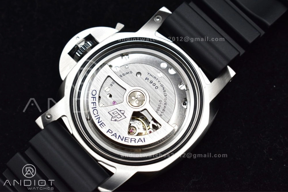 Sleek PAM1229 Y SBF 1:1 Best Edition Black Dial on Black Rubber Strap P 323