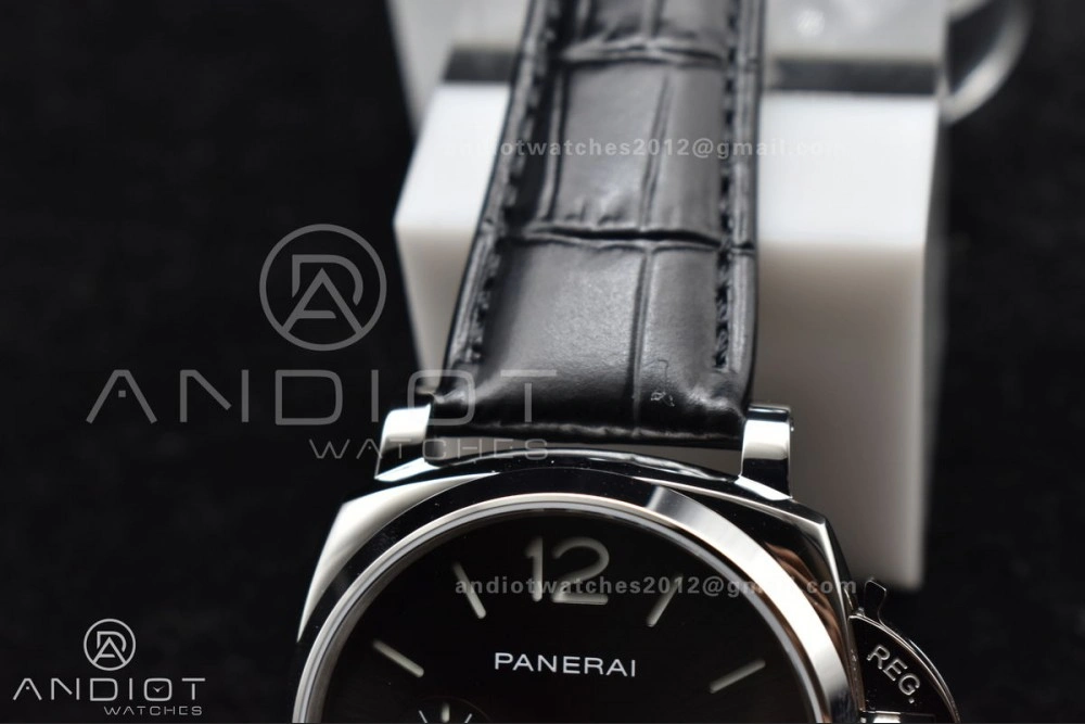PAM1250 Luminor Due 42mm VSF Best Edition Gray Dial on Black Leather Strap P Effortless 978