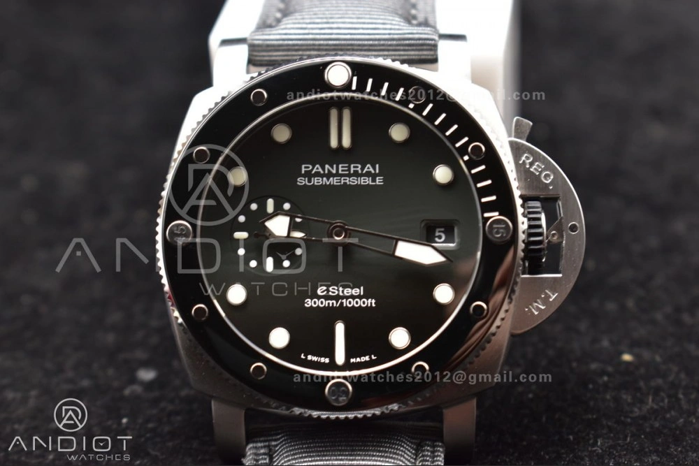 PAM1288 Y SBF 1:1 Best Edition Gray Dial on Gray Nylon Strap P Lightweight 320