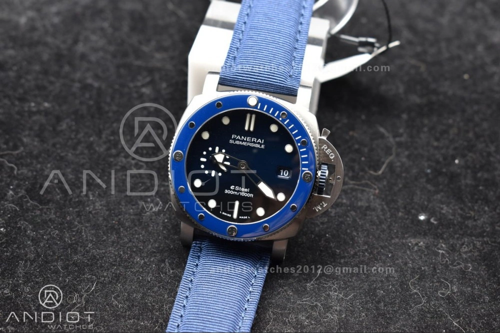 WeatherProof PAM1289 VSF 1:1 Best Edition Blue Dial on Blue Nylon Strap P 994