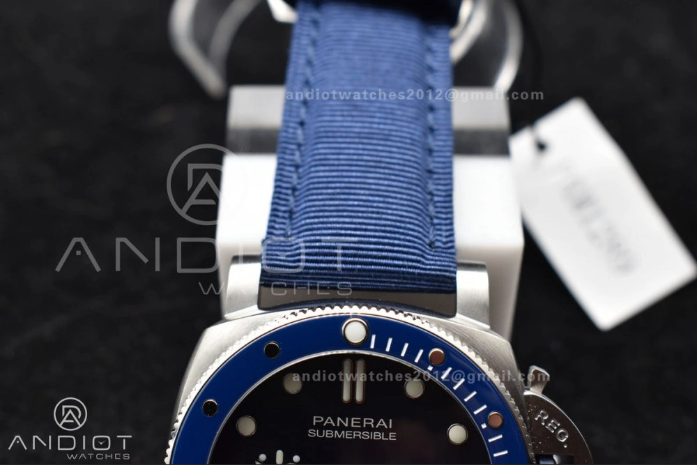 PAM1289 VSF 1:1 Best Edition Blue Dial on Blue Nylon Strap P QuickDry 330