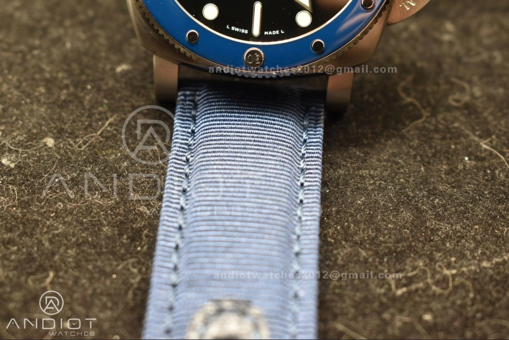 PAM1289 VSF 1:1 Best Edition Blue Dial on Blue Nylon Strap P QuickDry 330