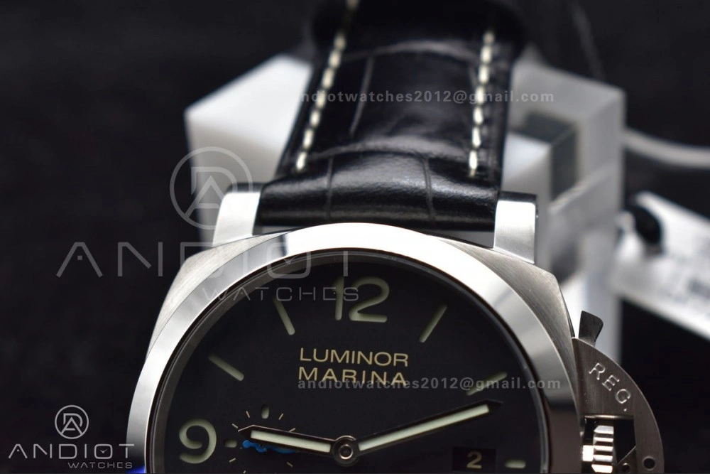 PAM1312  VSF 1:1 Best Edition Black Dial on Black Leather Strap P. TimelessDesign 980