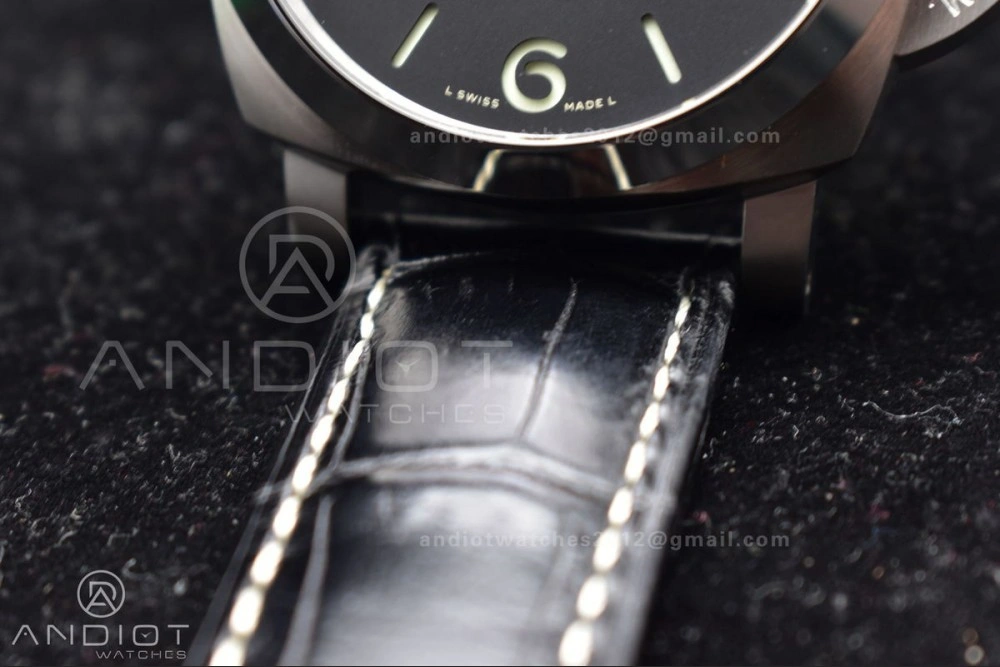 PAM1312  VSF 1:1 Best Edition Black Dial on Black Leather Strap P. TimelessDesign 980