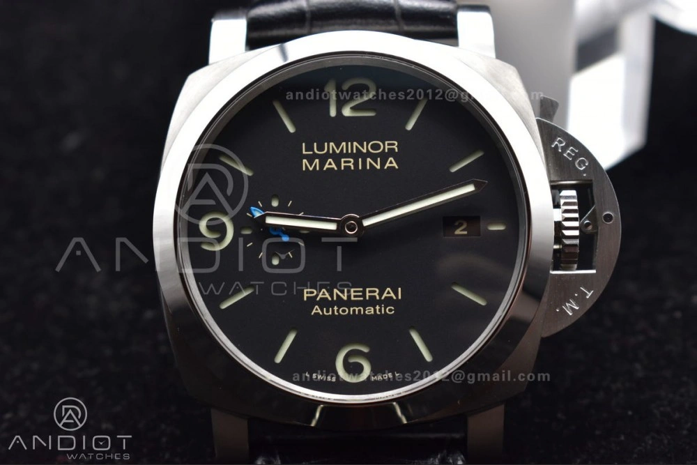 PAM1312  VSF 1:1 Best Edition Black Dial on Black Leather Strap P. TimelessDesign 980