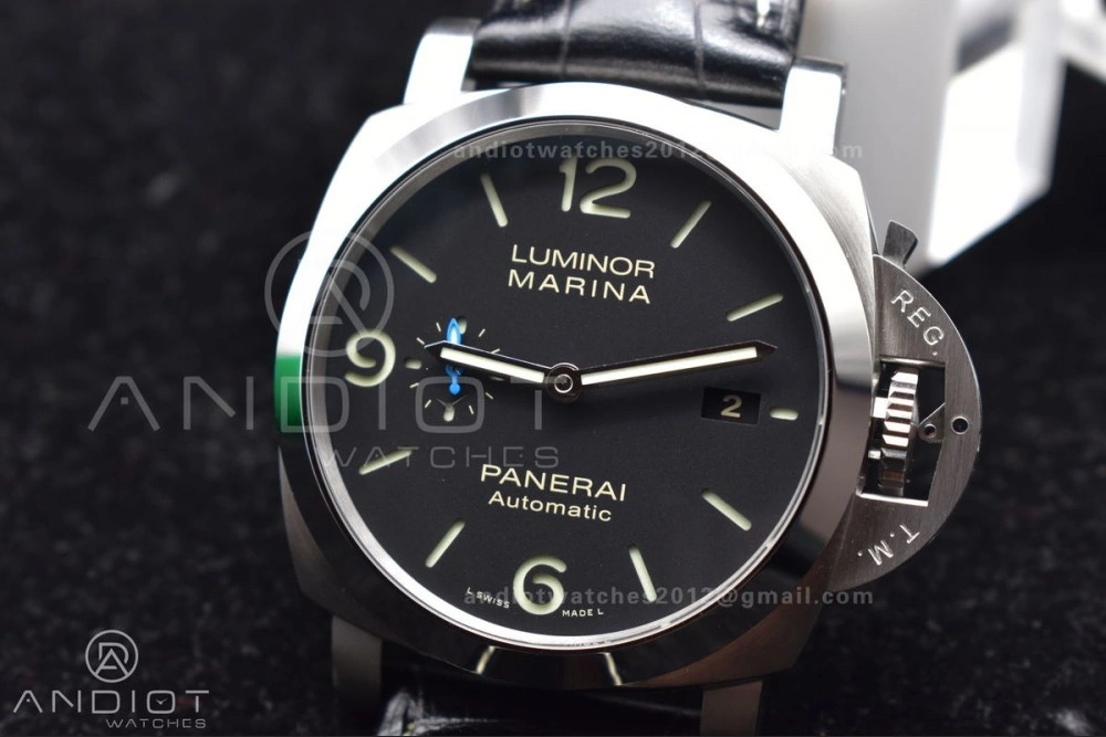 PAM1312  VSF 1:1 Best Edition Black Dial on Black Leather Strap P. TimelessDesign 980