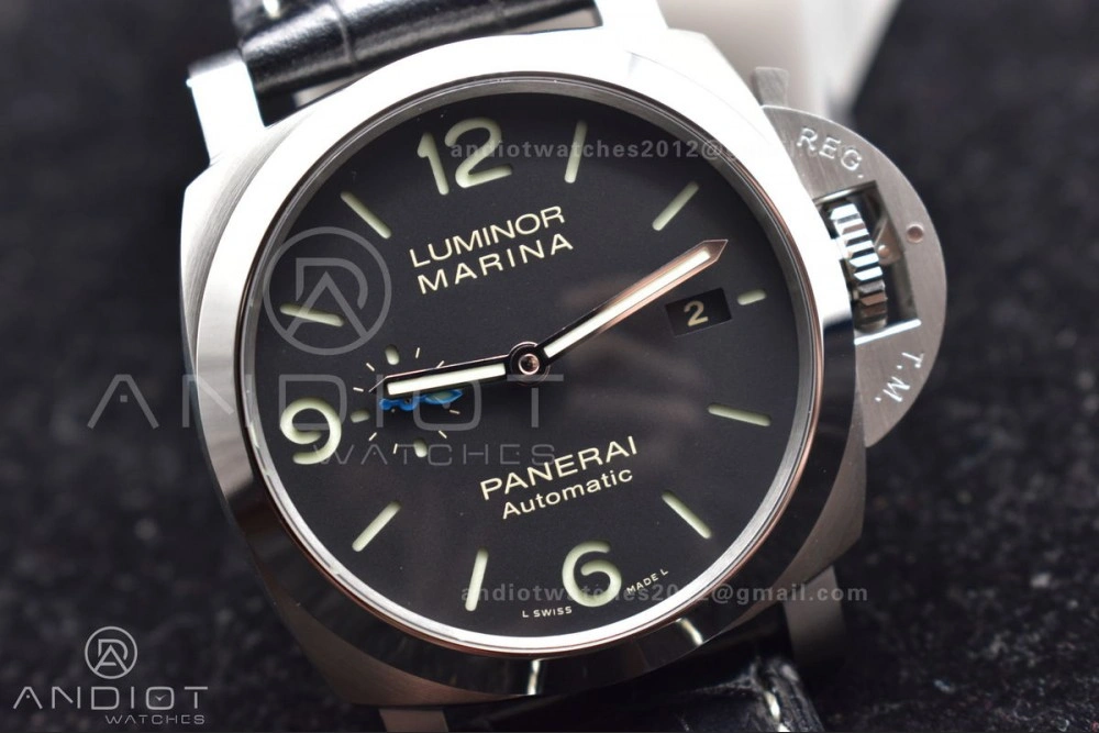 PAM1312  VSF 1:1 Best Edition Black Dial on Black Leather Strap P. TimelessDesign 980