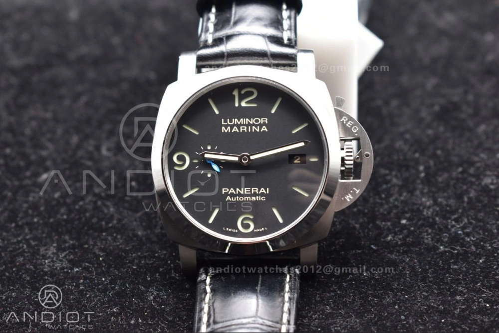 PAM1312  VSF 1:1 Best Edition Black Dial on Black Leather Strap P. TimelessDesign 980