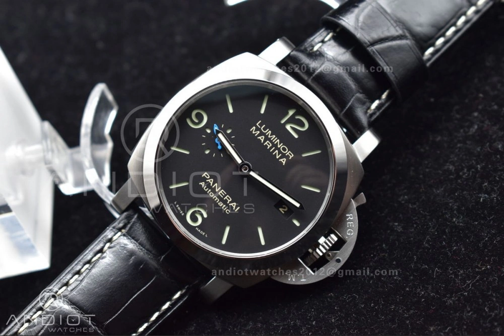 PAM1312  VSF 1:1 Best Edition Black Dial on Black Leather Strap P. TimelessDesign 980